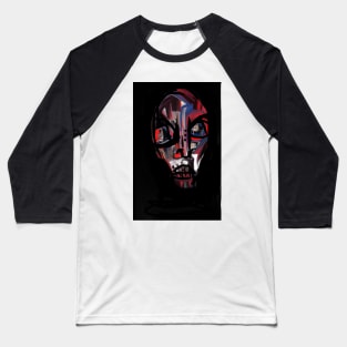 Native Dark Colour - Hand Drawn Digital Print Baseball T-Shirt